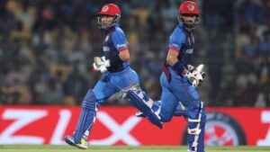 Afghanistan defeats Pakistan in their first ODI victory at the World Cup.