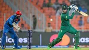 Statistics show that Rassie van der Dussen scores a match-winning 76* versus Afghanistan.