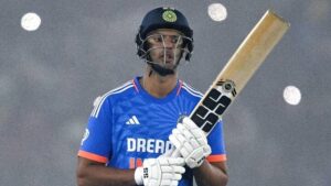 Important statistics: Shivam Dube smashes his career-best T20I score.